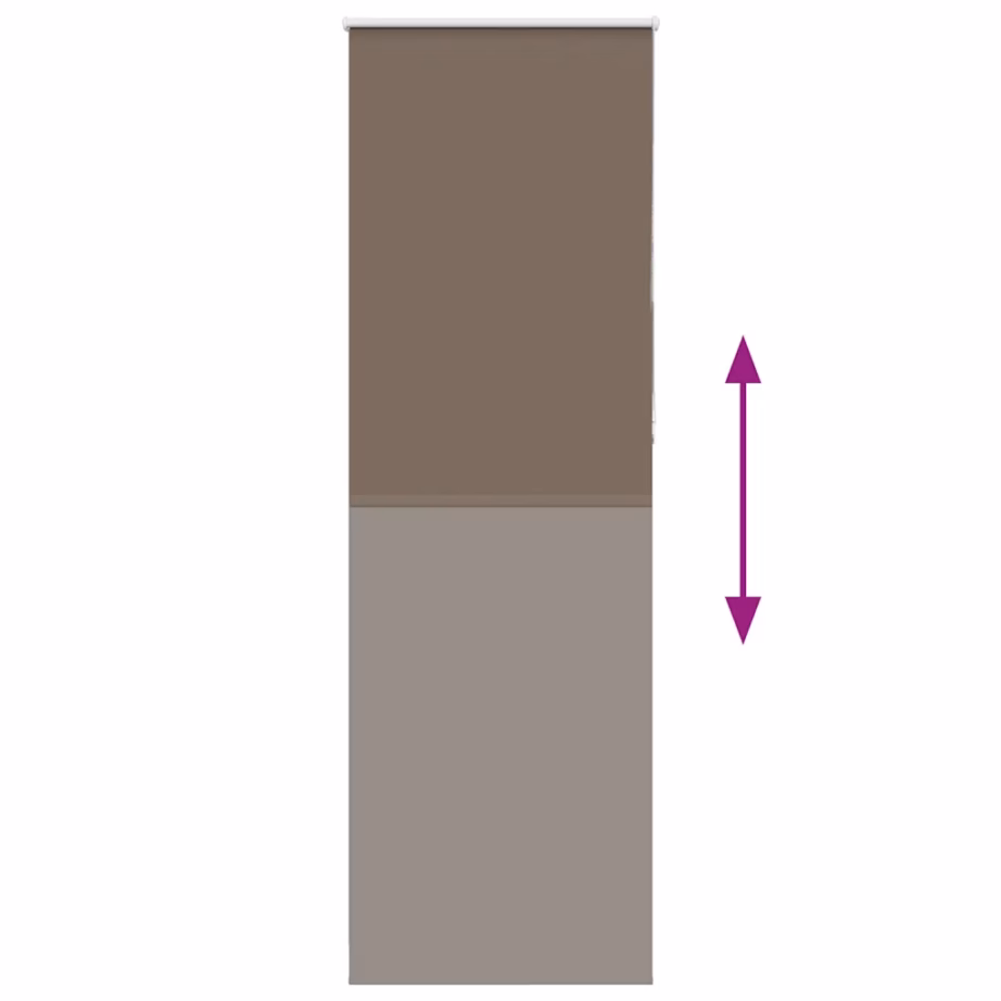 Pimendav ruloo kohvipruun, 75 x 210 cm, polüester, kanga laius 70,7 cm - 5