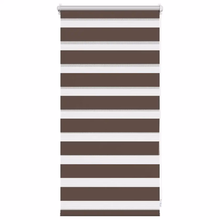 Kohvivärvi sebraruloo, 40 x 100 cm, 100% polüester – 2