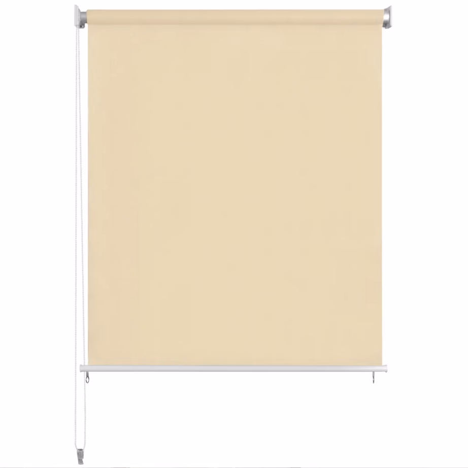 Väliruloo rõdule ja terrassile, kreemjasvalge HDPE, 80 x 230 cm – 2