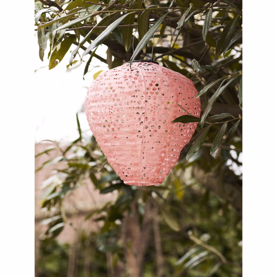 Laetav LED aialatern integreeritud päikesepaneeliga, roosa Greatham – 4