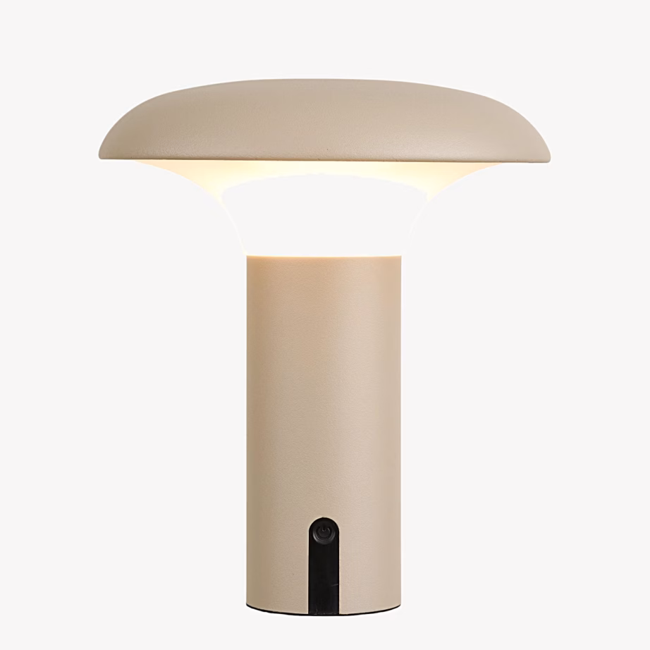 Laetav LED-lamp puutelülitiga Ramsey, USB-C, beež – 3