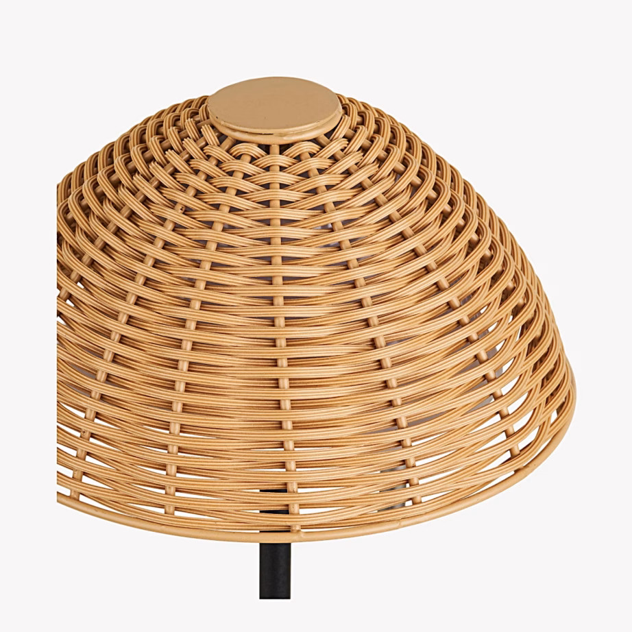 Laetav LED laualamp välitingimustesse Wigan, naturaalne/must – 3