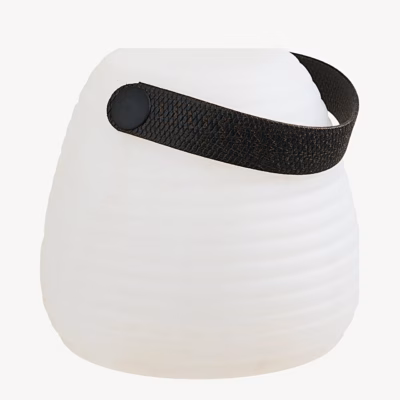 Laetav LED välilamp Derry, valge, USB‑C kaabliga