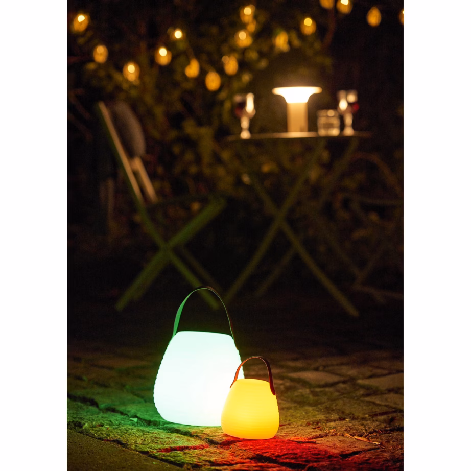 Laetav LED välilamp Derry, valge, USB‑C kaabliga – 4