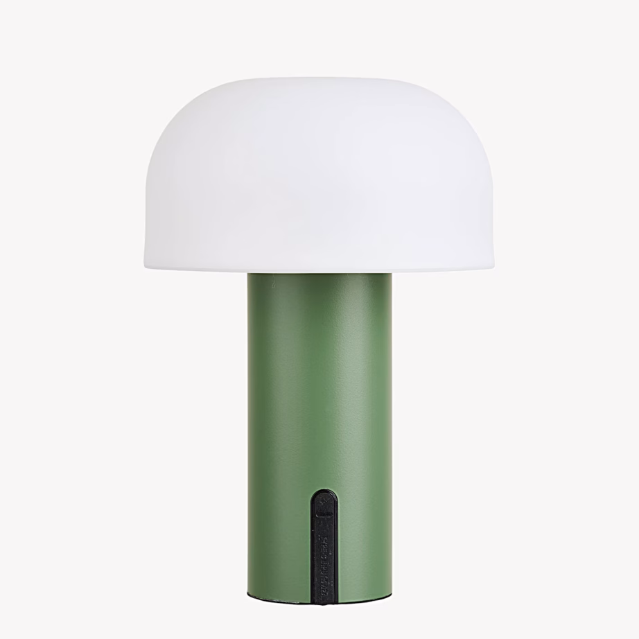 Laetav valge-roheline LED-lamp USB-C ja puutelülitiga Soham – 4