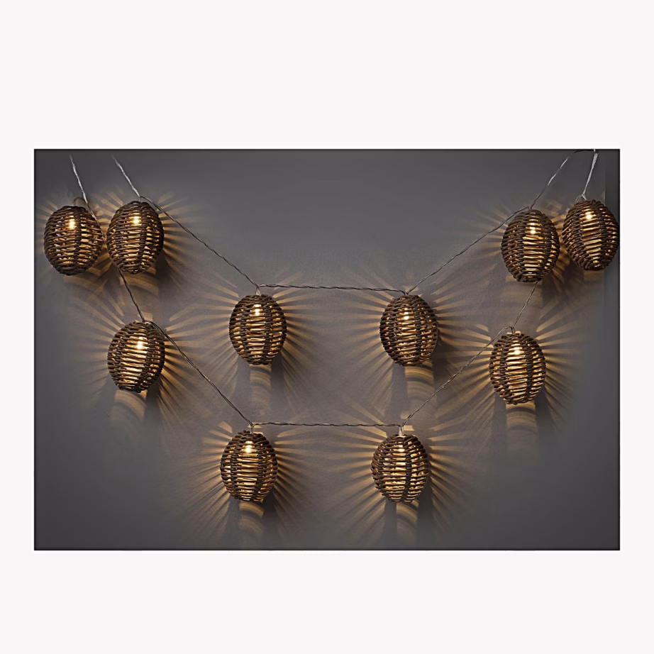 LED-valguskett polürotangist ja metallist Carlisle, patareitoitel – 3