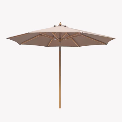 Liigendiga puidust varrega päikesevari, liivakarva, ø 300 cm Austin