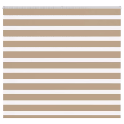 Päev-öö rulookardin liivapruun, triibuline, 160 x 150 cm, 100% polüester