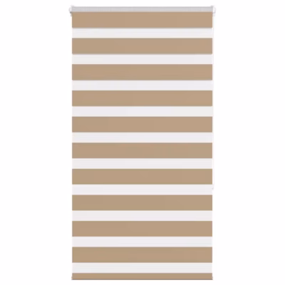Liivapruun sebra ruloo, 80 x 150 cm, 100% polüester
