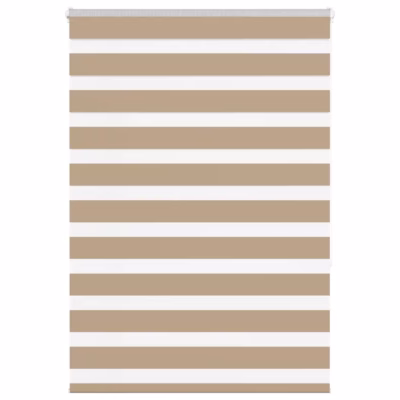 Liivapruun sebraruloo 105 x 150 cm, triibuline polüester, kettmehhanismiga