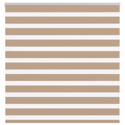 Liivapruun sebraruloo, 140 x 150 cm, 100% polüester, kettmehhanismiga