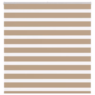 Triibuline sebraruloo liivapruun, 145 x 150 cm, 100% polüester