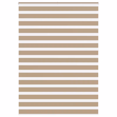 Zebra ruloo privaatsuse ja valguse reguleerimiseks, liivapruun, 165 x 230 cm