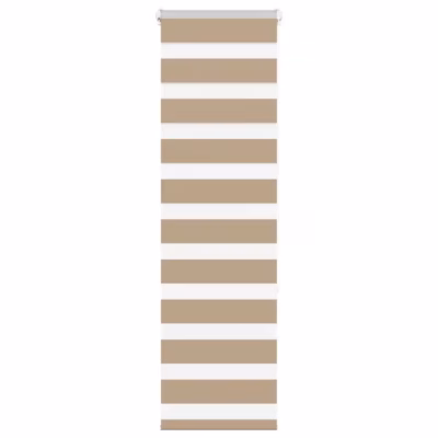 Liivapruun zebra ruloo, 50 x 150 cm, 100% polüester, kettmehhanismiga
