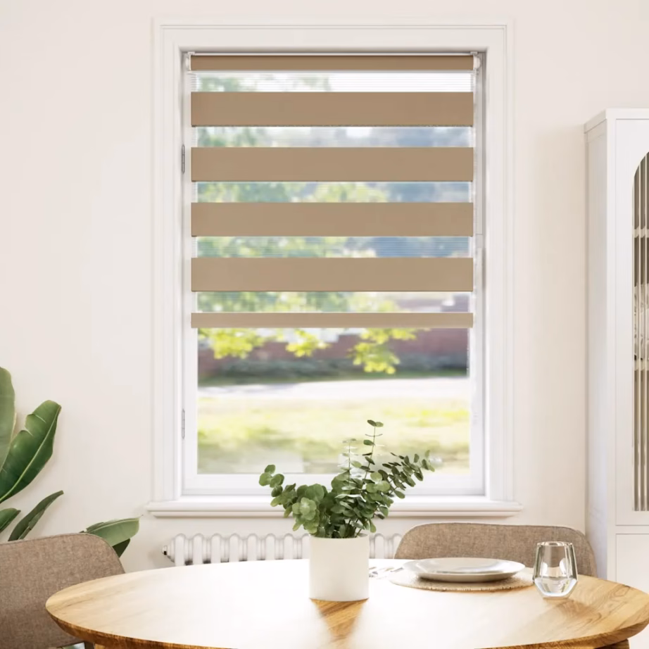 Zebra ruloo kettmehhanismiga, liivapruun, 90 x 150 cm, polüester – 2