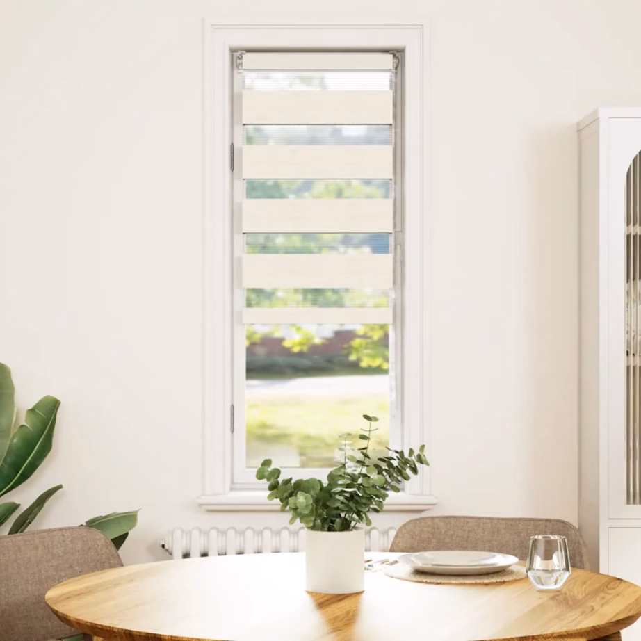 Triibuline sebra ruloo marmorbeež, 50 x 100 cm, polüester, kanga laius 45,9 cm – 2