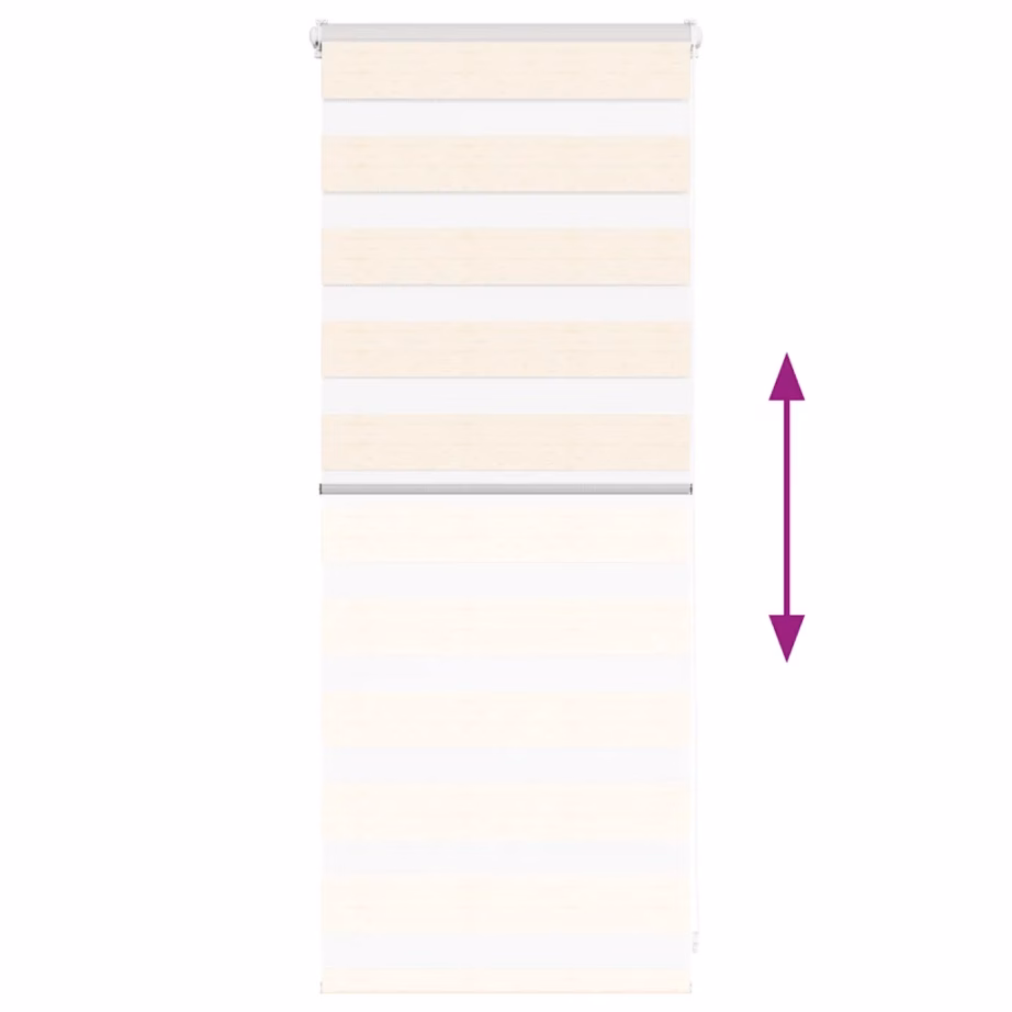 Marmorbeež sebra ruloo 60 x 100 cm, 100% polüester, alumiiniumsiiniga – 5