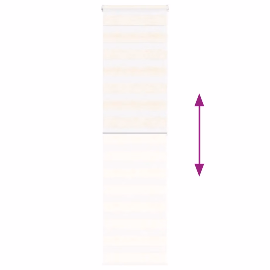 Marmorbeež sebra ruloo kettmehhanismiga, 65 x 200 cm, 100% polüester, alumiiniumsiiniga – 5