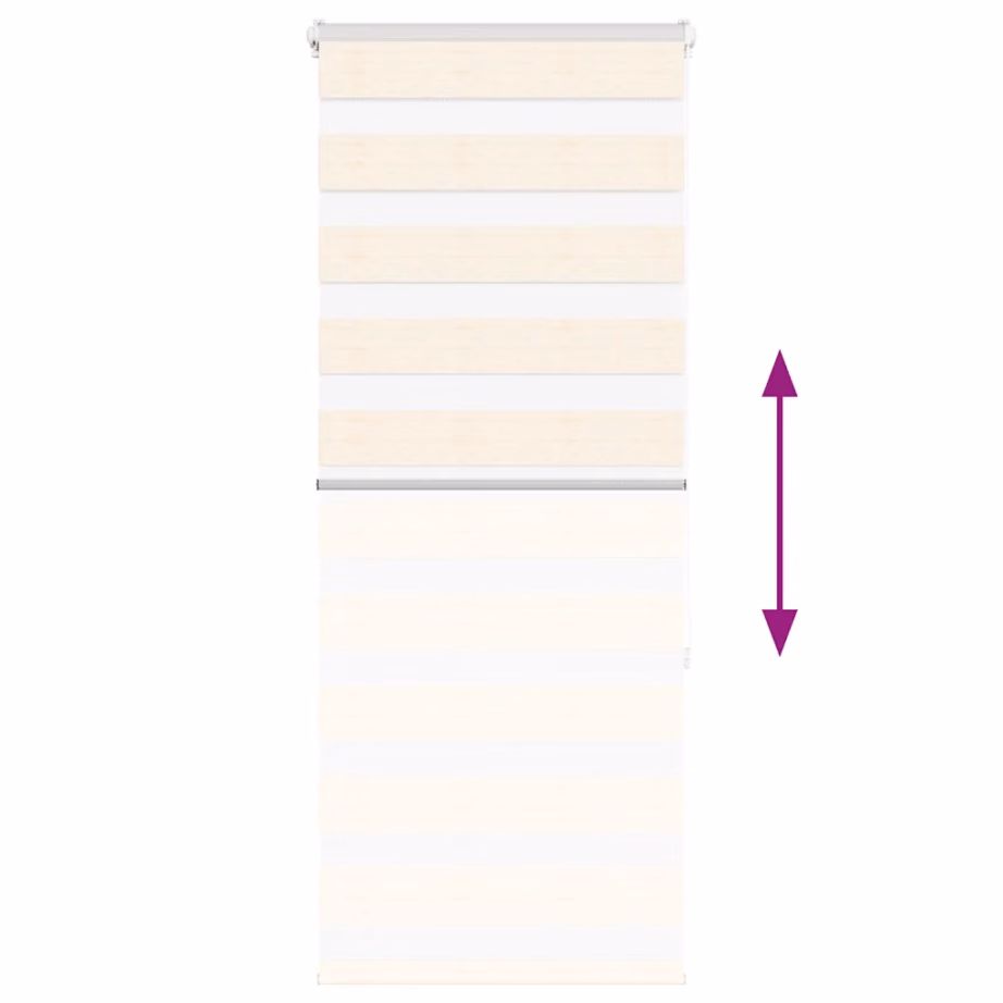 Marmorbeež sebraruloo privaatsuse ja valguse reguleerimiseks, 55 x 150 cm, kanga laius 50,9 cm, polüester – 5