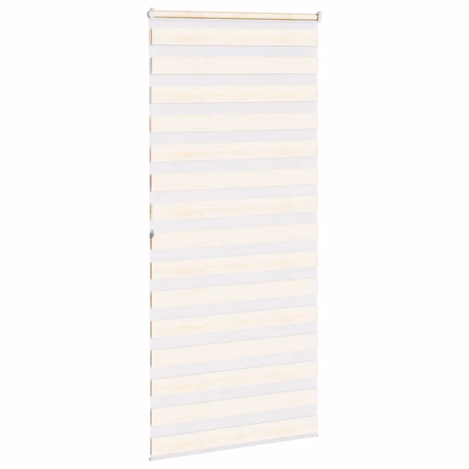 Marmorbeež triibuline sebraruloo, 95 x 200 cm, kanga laius 90,9 cm, 100% polüester – 4