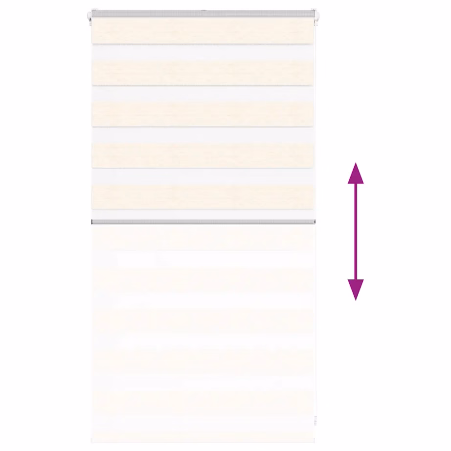 Marmorbeež sebraruloo päev-öö rulookardin, 70 x 100 cm, 100% polüester – 5