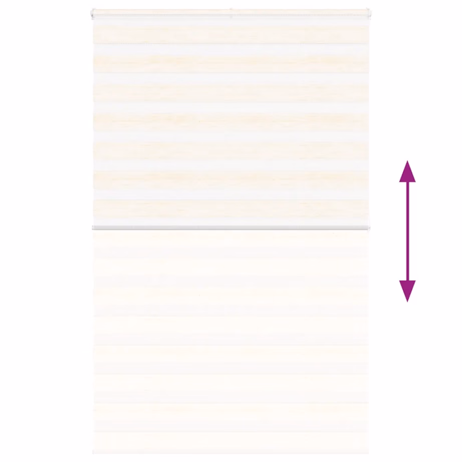 Triibuline päev-öö ruloo, marmorbeež, 140 x 200 cm, kanga laius 135,9 cm, polüester – 5