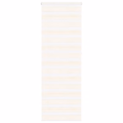 Marmorbeež zebraruloo privaatsuse ja valguse reguleerimiseks, 70 x 230 cm, 100% polüester, alumiinium ülemine siin