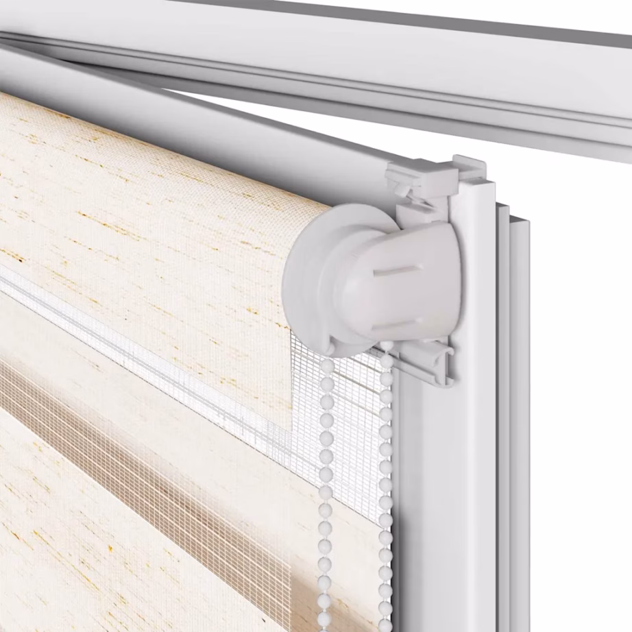 Marmorbeež zebraruloo privaatsuse ja valguse reguleerimiseks, 70 x 230 cm, 100% polüester, alumiinium ülemine siin – 11