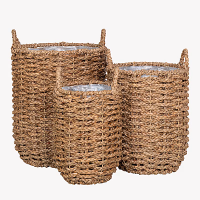 Mereheina hoiukorvide komplekt, naturaalne, 3-osaline