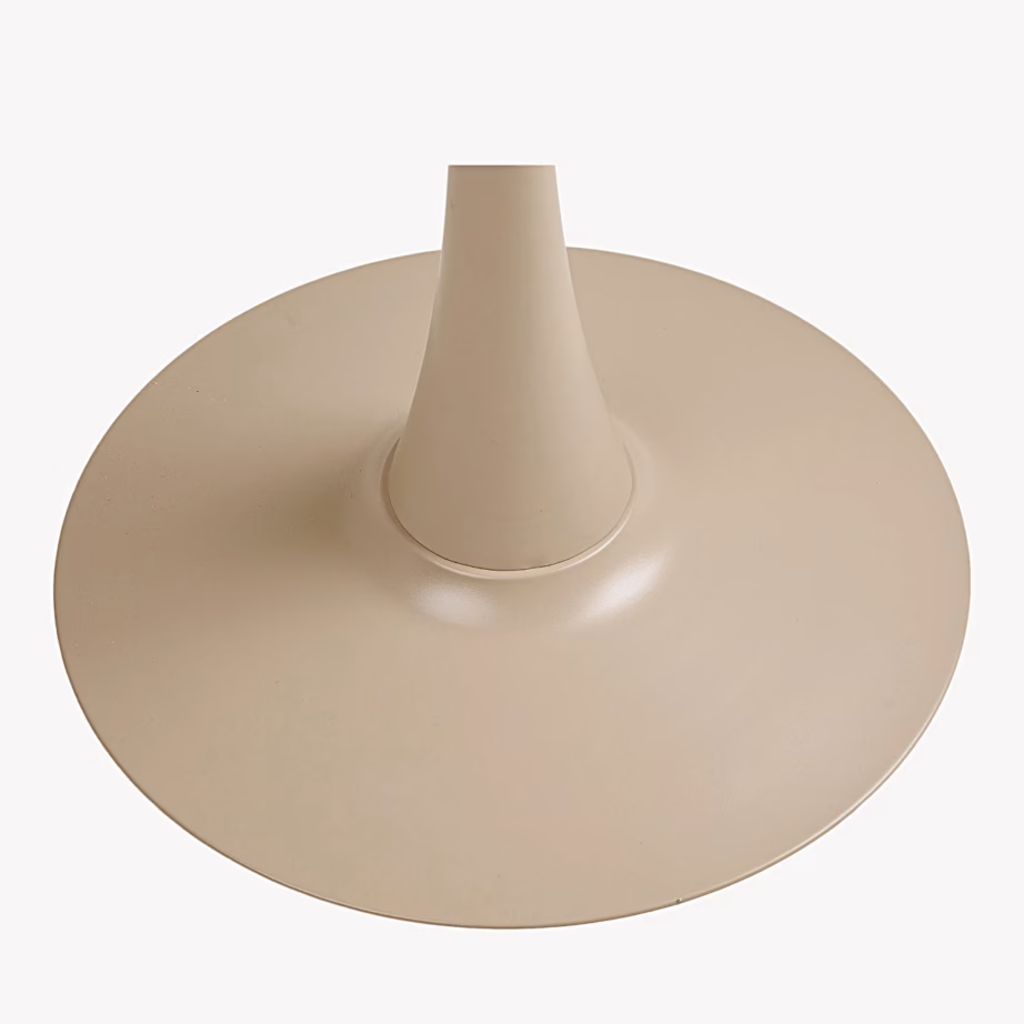 Ümmargune terasest bistrooaialaud taupe toonis Ø60 x 72 cm Meira - 5