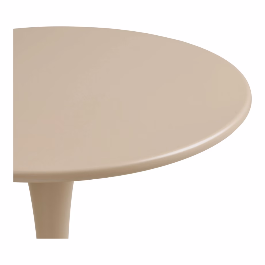Ümmargune terasest bistrooaialaud taupe toonis Ø60 x 72 cm Meira - 6