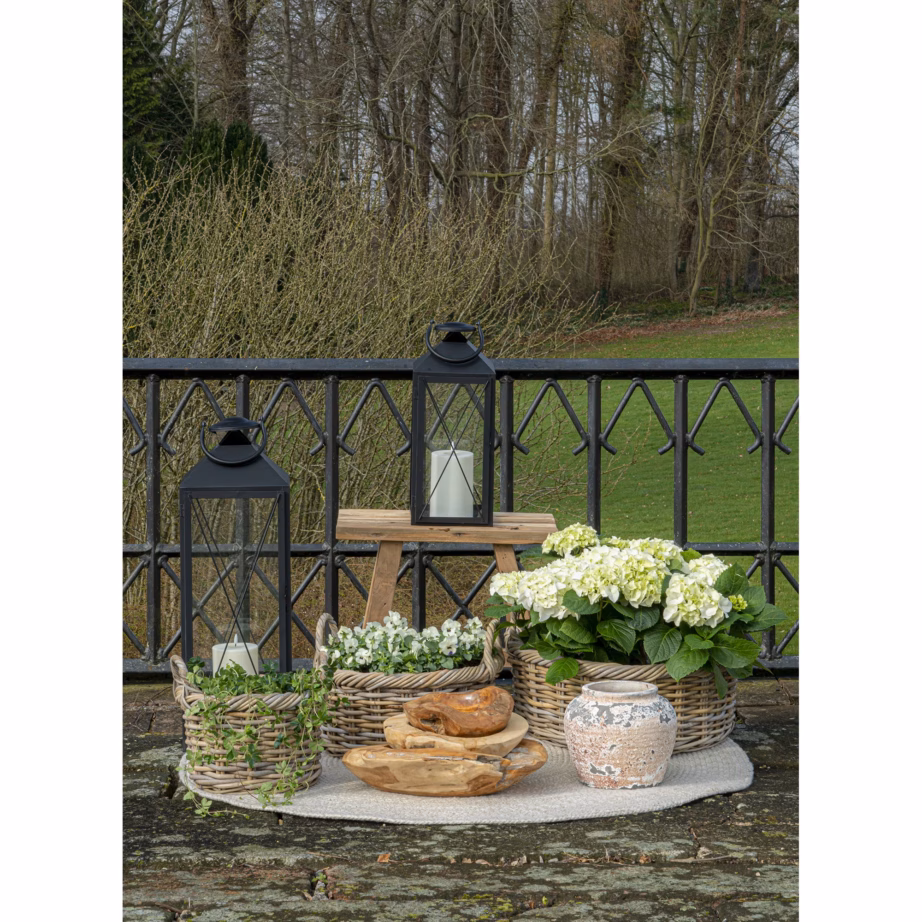 Ümmargused rotangist hoiukorvid Kuta, looduslik toon, 3-osaline komplekt – 2