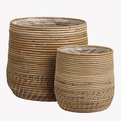 Moro rotangist hoiukorvide komplekt, naturaalne, 2 tk