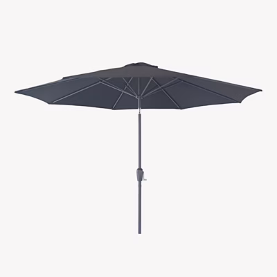 Must kallutatav päikesevari vändaga, metallpostiga, ø300 cm Houston