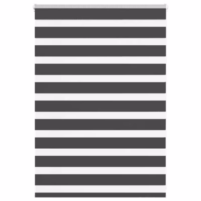 Must päev-öö ruloo, 105 x 100 cm, polüster, ketiühendusega