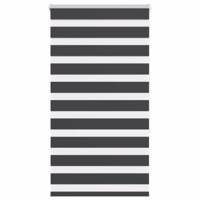 Triibuline päev-öö ruloo, must, 70 x 150 cm, polüester