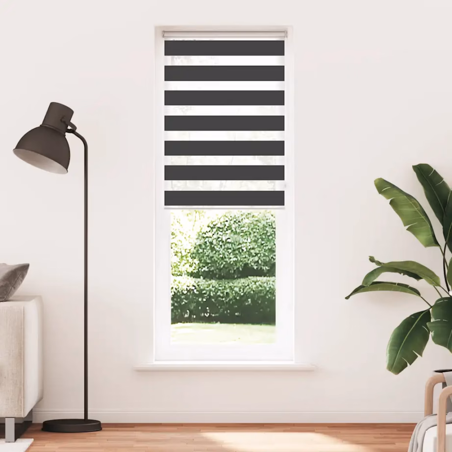 Päev-öö ruloo privaatsuse ja valguse reguleerimiseks, must, 85 x 230 cm, polüester - 2