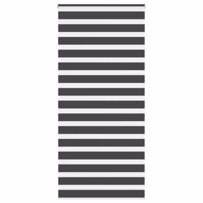 Must päev-öö sebra ruloo ketiühendusega, 105 x 200 cm, 100% polüester, alumiiniumsiin, kaks paigaldusviisi