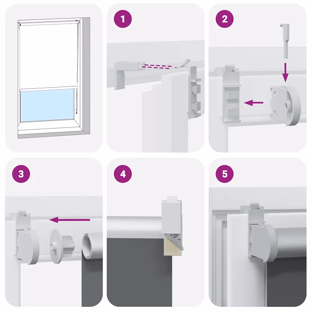 Pimendav ruloo ketiga, must, 165 x 175 cm, polüester