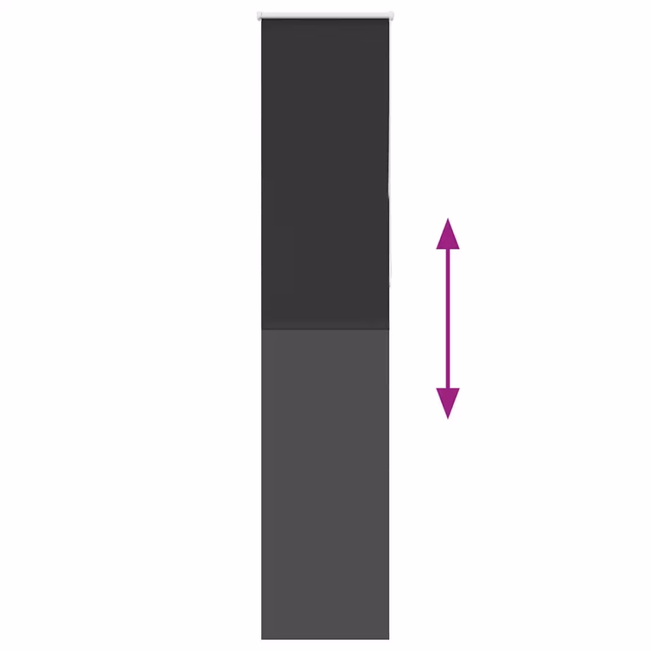 Pimendav ruloo aknale, must, 45 x 230 cm, ketiühendusega, puurimisvaba paigaldus – 5