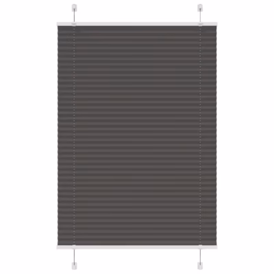 Plisseeritud aknaruloo, must, 100 x 150 cm, kruvi- või klambrikinnitusega