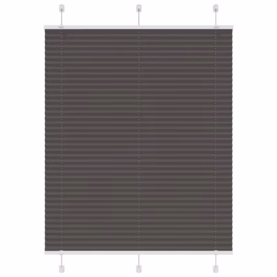 Plisseeritud ruloo, must, 105 x 100 cm, kanga laius 104,4 cm