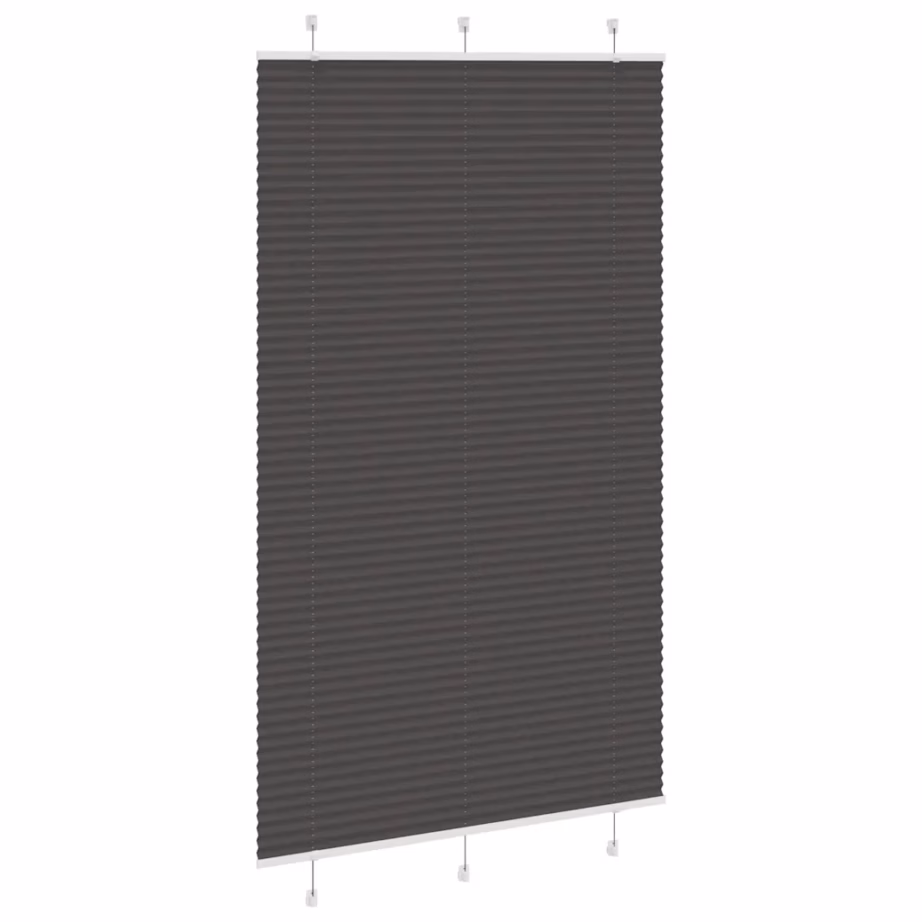 Plisseeritud ruloo privaatsuse ja päikesekaitsega, must, 115 x 200 cm – 3