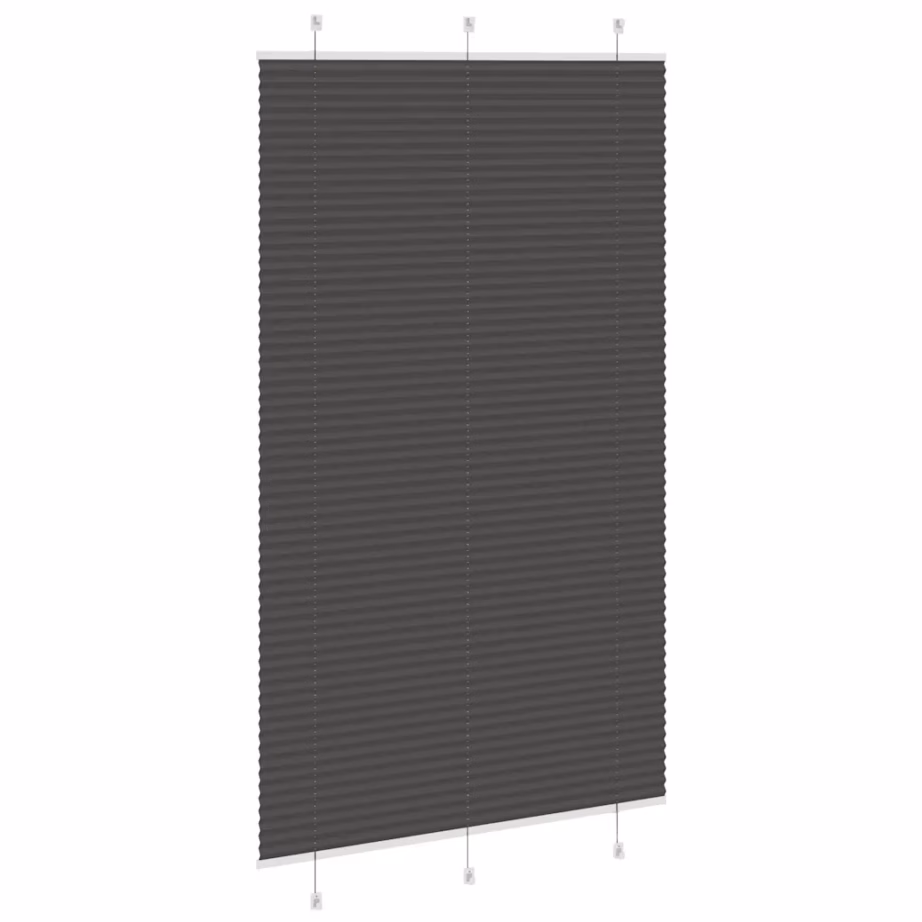 Plisseeritud ruloo privaatsuse ja päikesekaitsega, must, 115 x 200 cm – 4