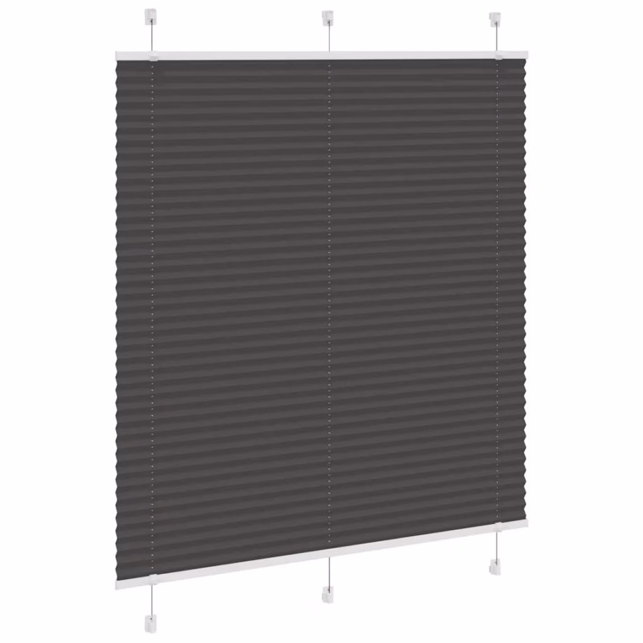 Must plisseeritud ruloo, 120 x 150 cm, kanga laius 119,4 cm - 3