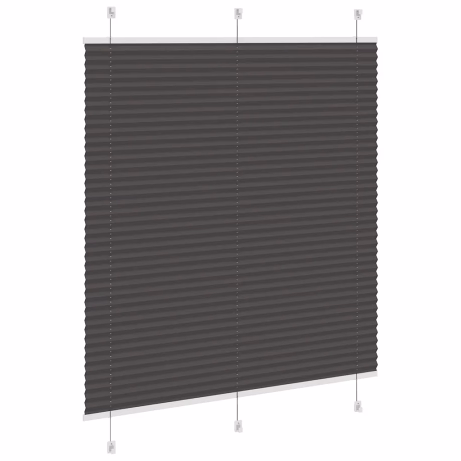 Must plisseeritud ruloo, 120 x 150 cm, kanga laius 119,4 cm - 4