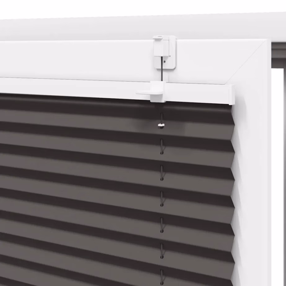 Must plisseeritud ruloo privaatsuseks 40 x 100 cm, kanga laius 39,4 cm, polüester – 9