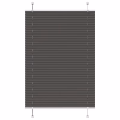 Plisseeritud ruloo privaatsuseks, must, 90 x 150 cm, kanga laius 89,4 cm, 100% polüester