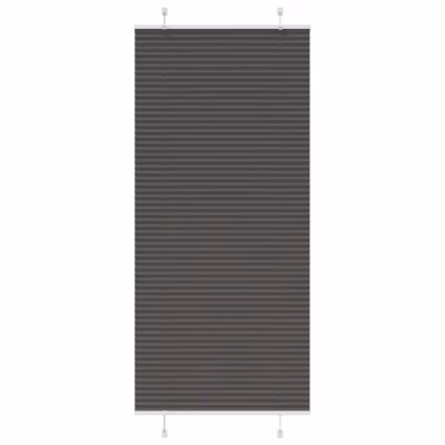 Plisseeritud aknaruloo privaatsuseks ja päikesekaitseks, must, 95 x 200 cm, 100% polüester