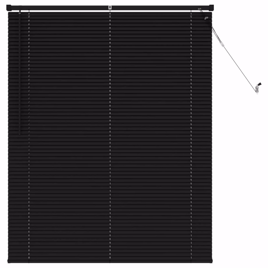 Reguleeritav Veneetsia ruloo, must PVC, 150 x 120 cm – 2
